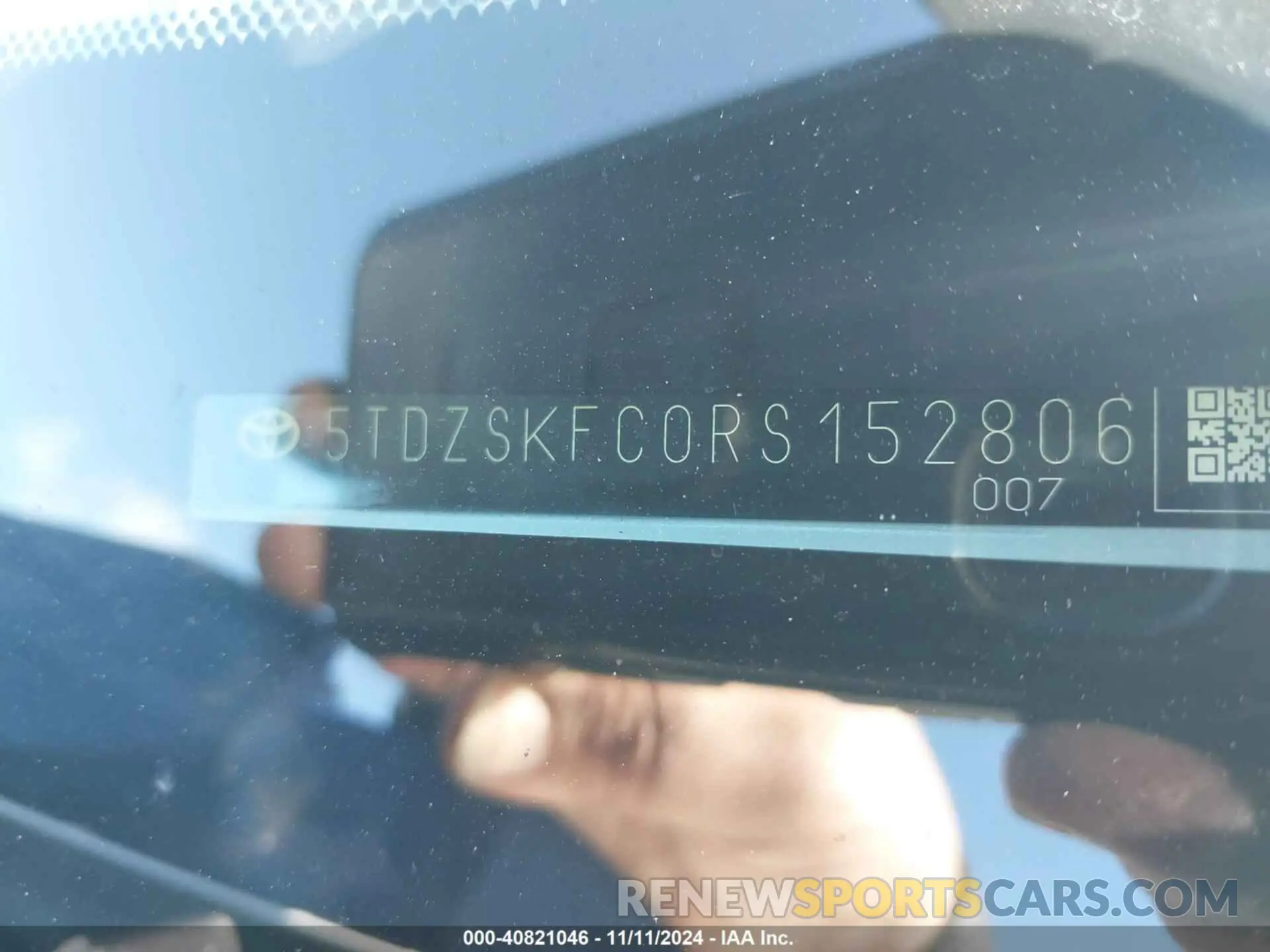 9 fotografías del automóvil dañado 5TDZSKFC0RS152806 TOYOTA SIENNA 2024