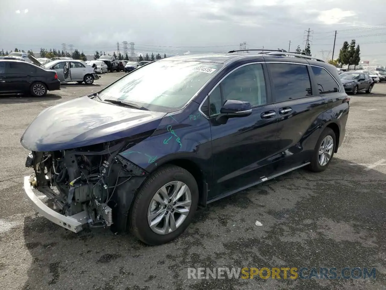 1 fotografías del automóvil dañado 5TDZSKFC2RS109116 TOYOTA SIENNA 2024