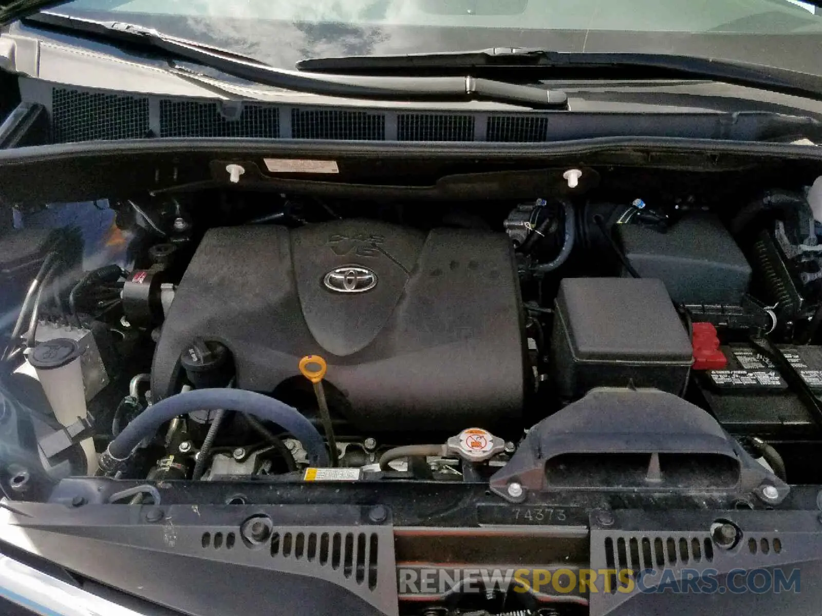 7 fotografías del automóvil dañado 5TDKZ3DC2KS971652 TOYOTA SIENNA LE 2019