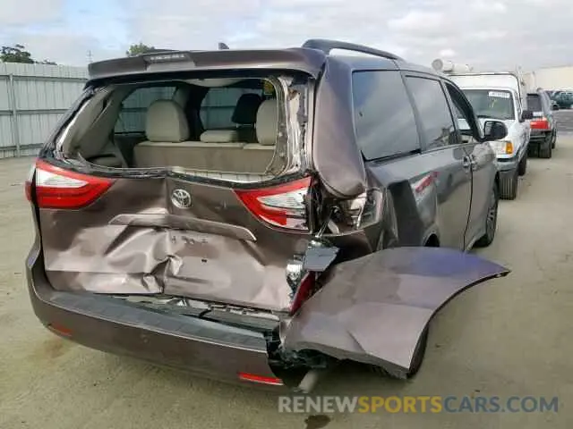 4 fotografías del automóvil dañado 5TDYZ3DC1KS978361 TOYOTA SIENNA LIM 2019