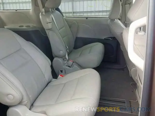6 fotografías del automóvil dañado 5TDYZ3DC1KS978361 TOYOTA SIENNA LIM 2019