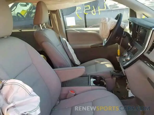5 fotografías del automóvil dañado 5TDYZ3DC7KS008515 TOYOTA SIENNA LIM 2019