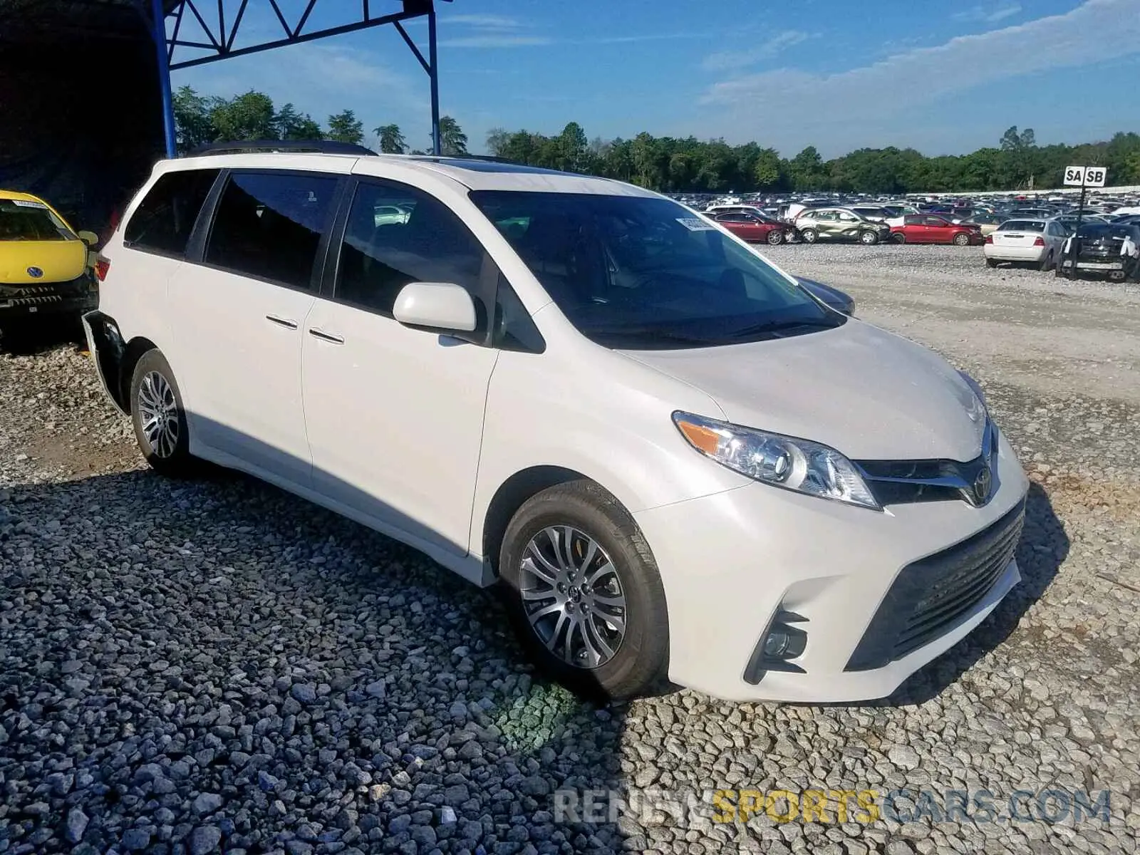 1 fotografías del automóvil dañado 5TDYZ3DC5LS030434 TOYOTA SIENNA LIM 2020