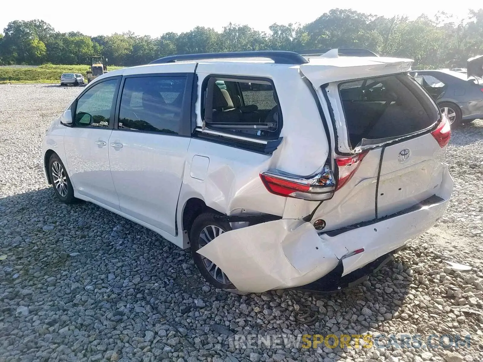 3 fotografías del automóvil dañado 5TDYZ3DC5LS030434 TOYOTA SIENNA LIM 2020