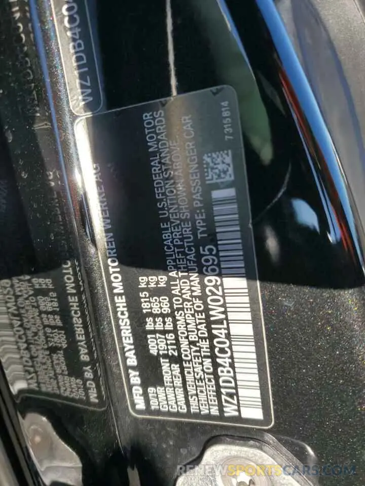 12 fotografías del automóvil dañado WZ1DB4C04LW029695 TOYOTA SUPRA 2020