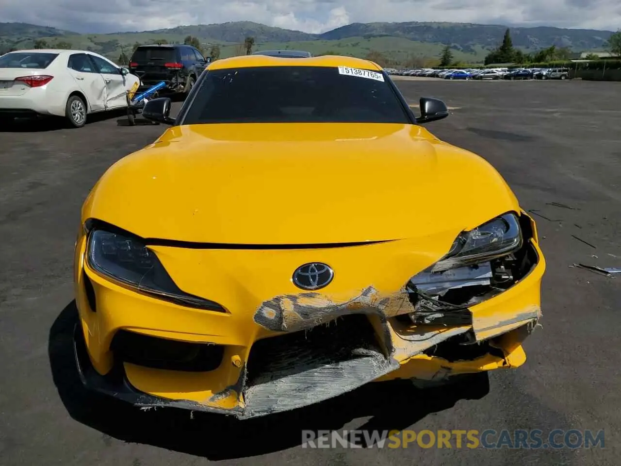 5 fotografías del automóvil dañado WZ1DB0C01MW034802 TOYOTA SUPRA 2021