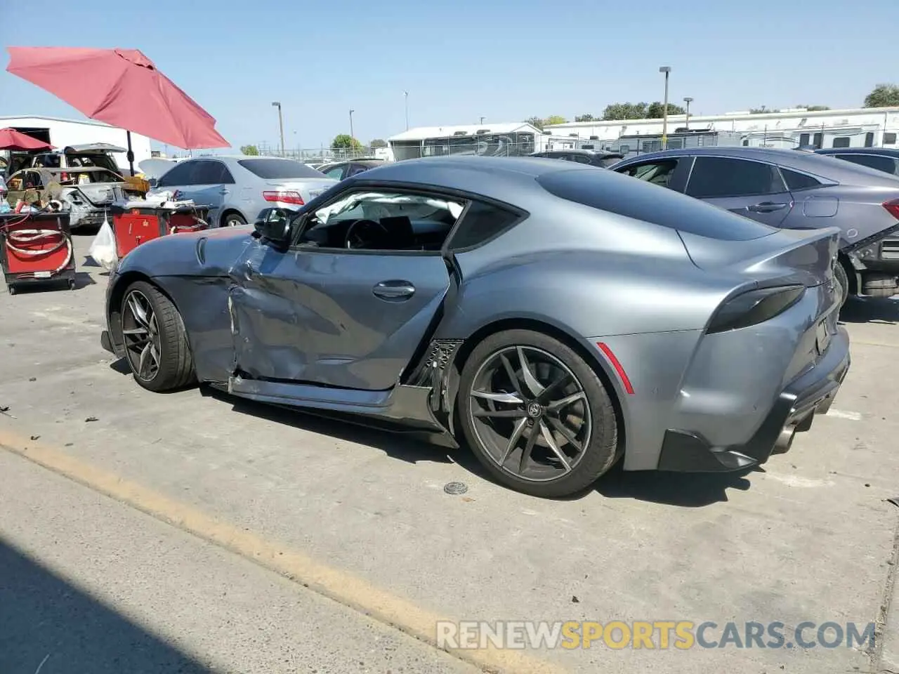 2 fotografías del automóvil dañado WZ1DB0C01MW042477 TOYOTA SUPRA 2021