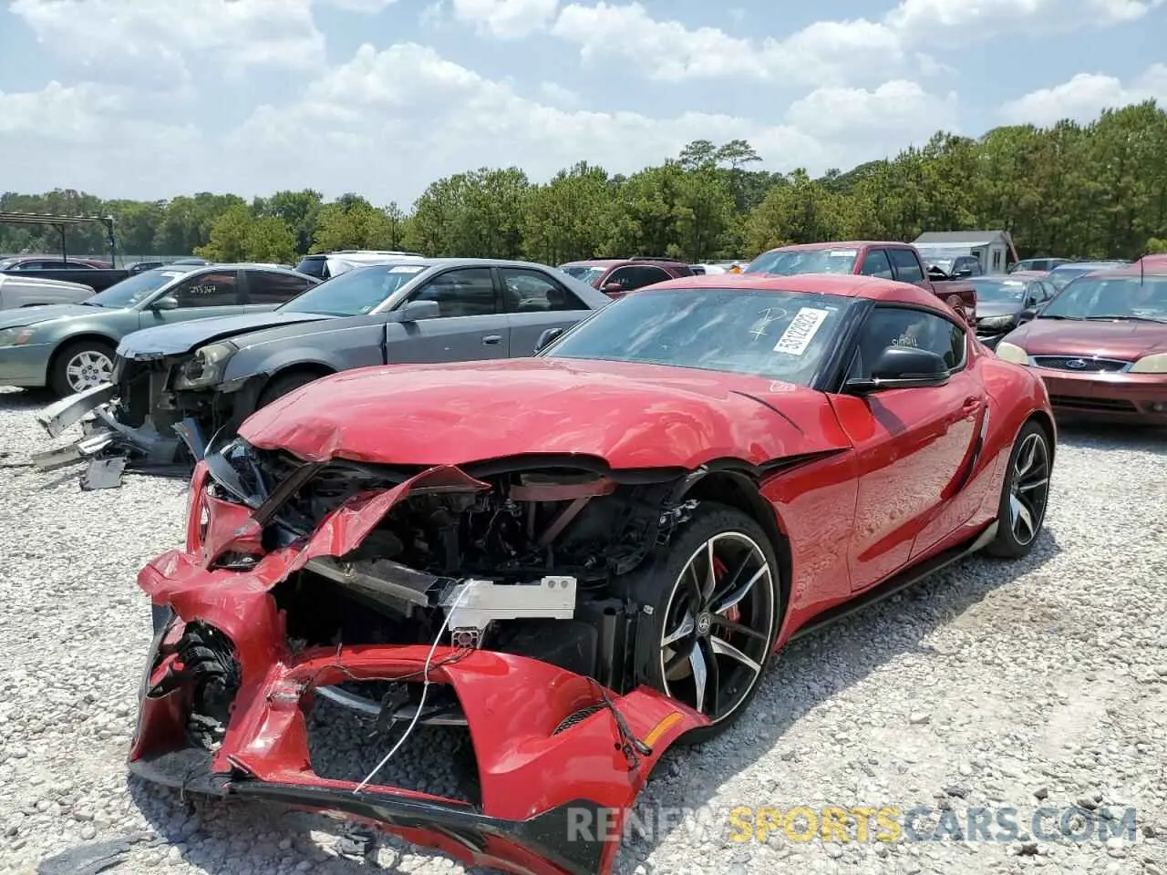 2 fotografías del automóvil dañado WZ1DB0C05MW039744 TOYOTA SUPRA 2021