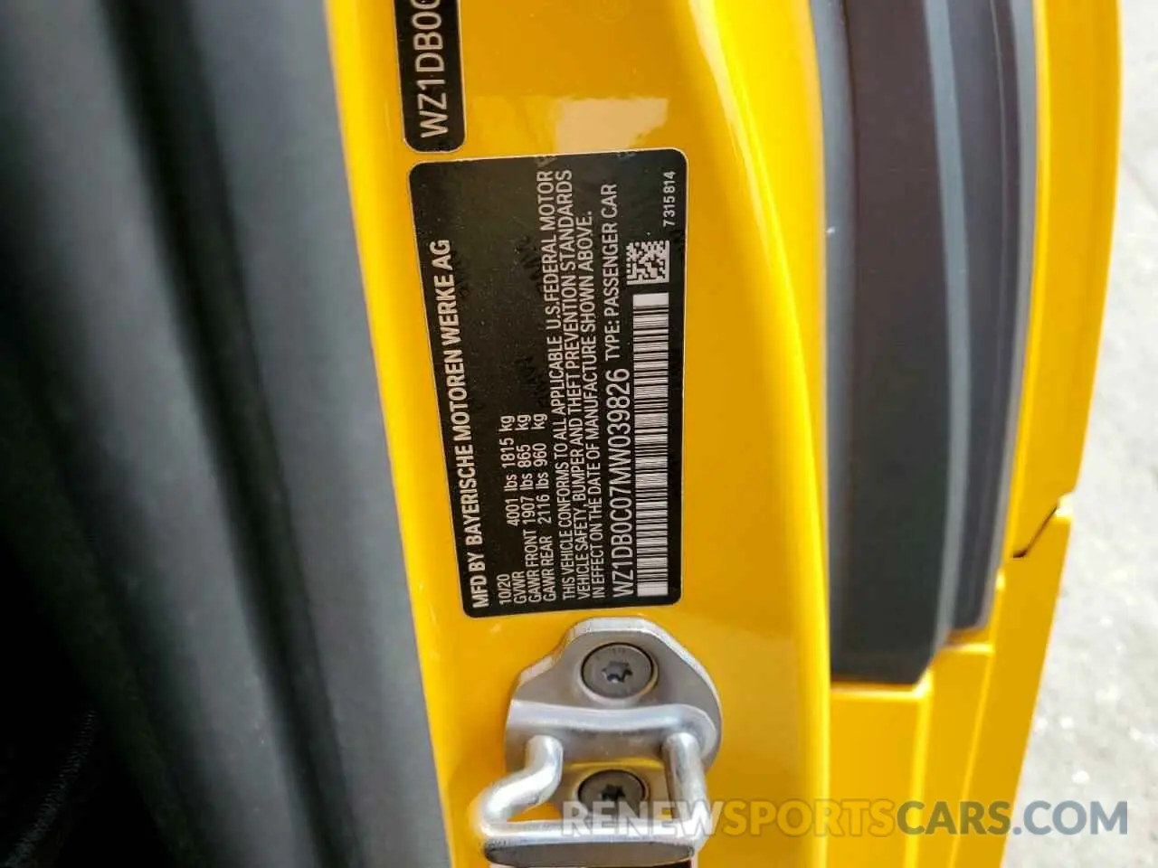 12 fotografías del automóvil dañado WZ1DB0C07MW039826 TOYOTA SUPRA 2021