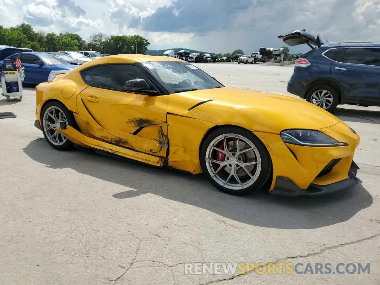 4 fotografías del automóvil dañado WZ1DB0C07MW039826 TOYOTA SUPRA 2021