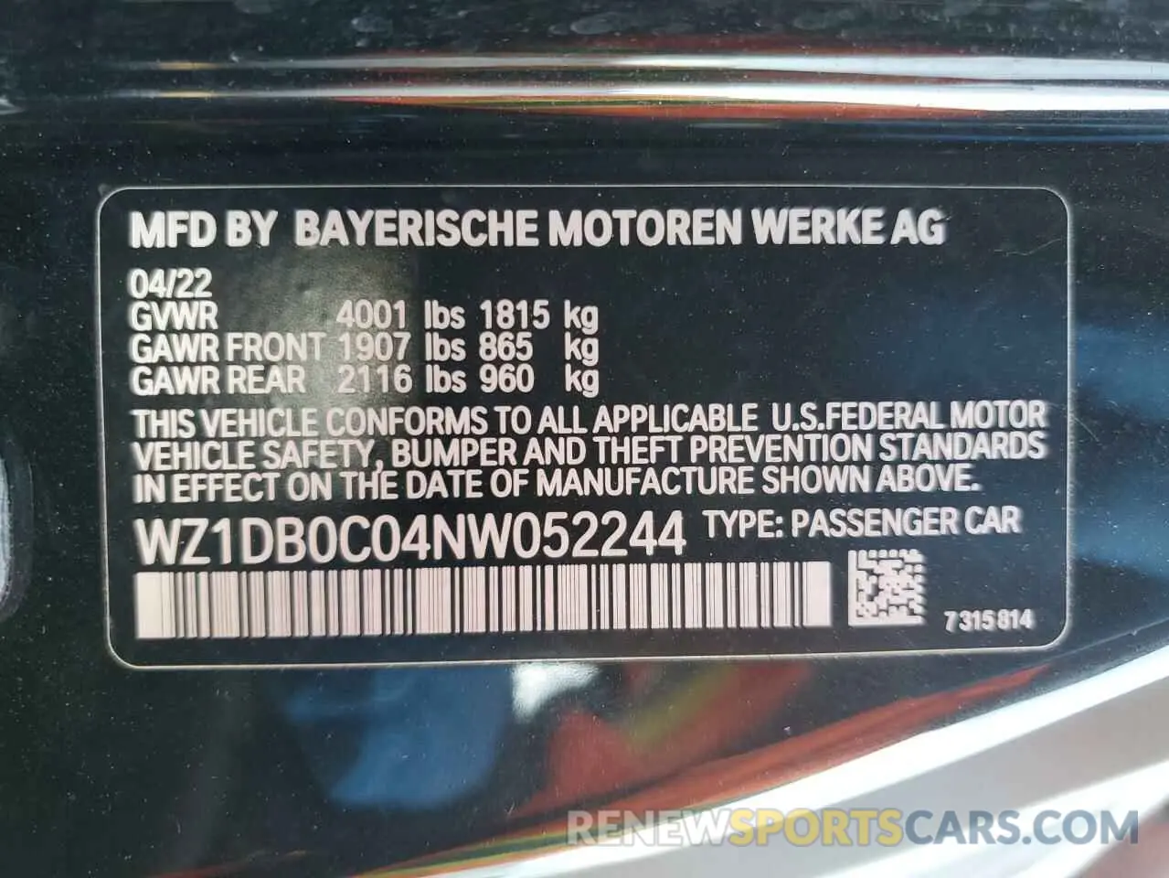 13 fotografías del automóvil dañado WZ1DB0C04NW052244 TOYOTA SUPRA 2022
