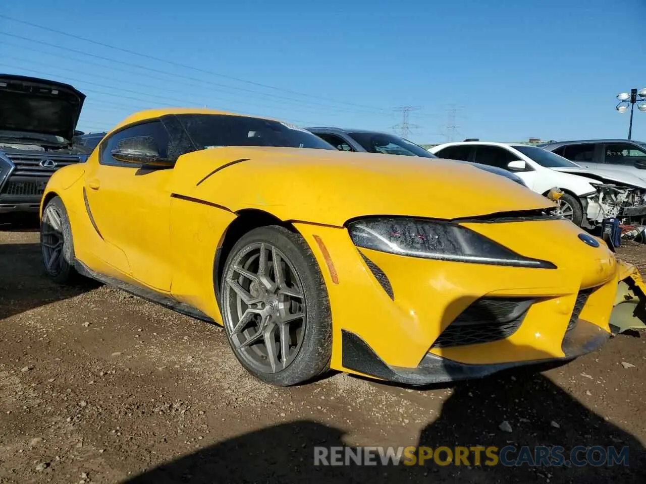 4 fotografías del automóvil dañado WZ1DB0C08NW050528 TOYOTA SUPRA 2022
