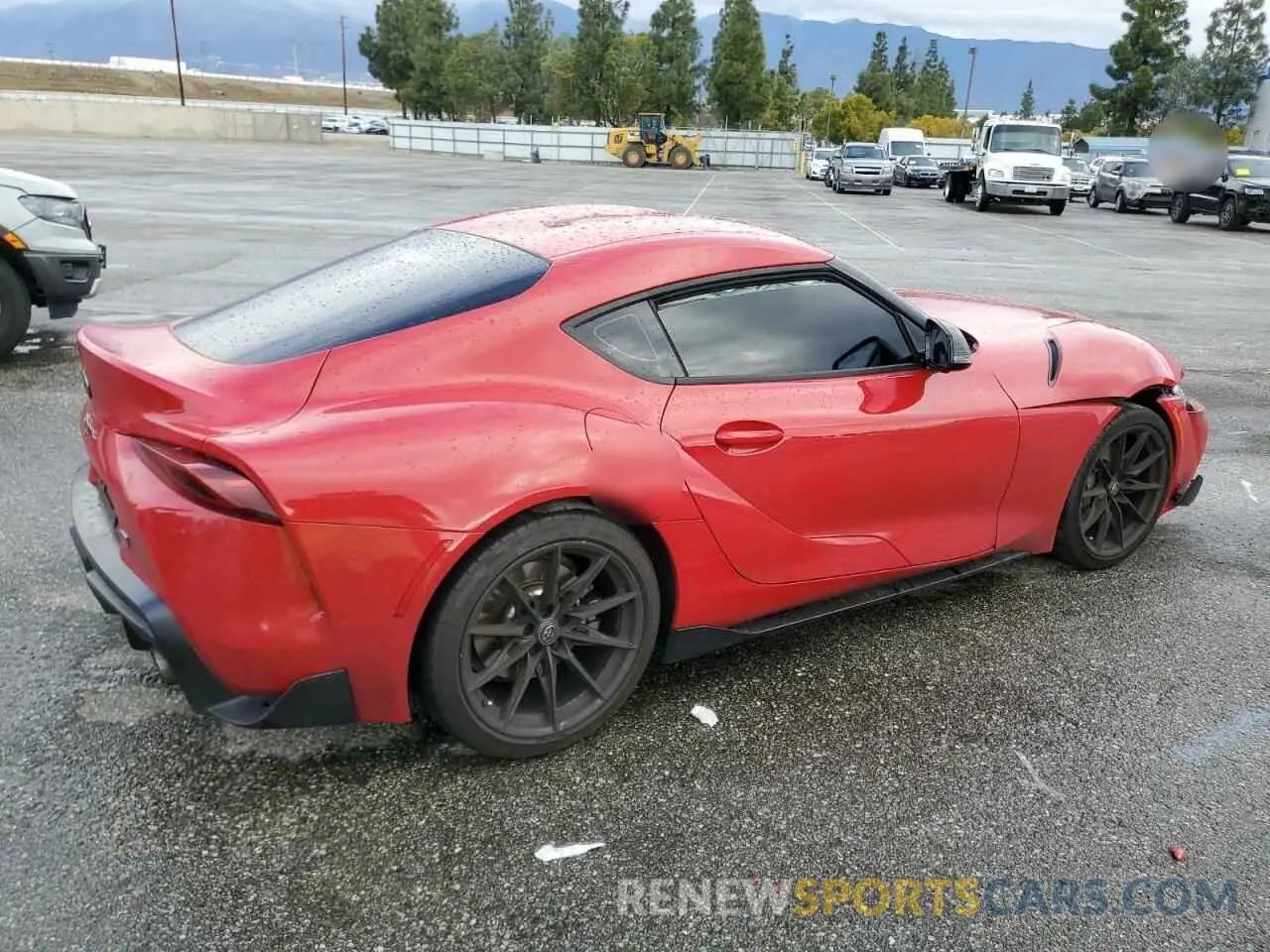 3 fotografías del automóvil dañado WZ1DB0G08RW067779 TOYOTA SUPRA 2024