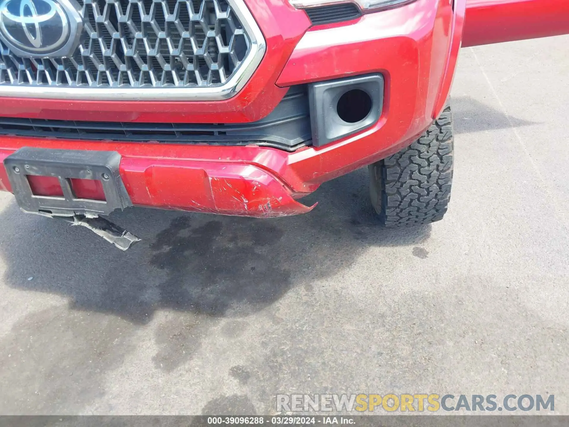 20 fotografías del automóvil dañado 3TMAZ5CN1KM102292 TOYOTA TACOMA 2019