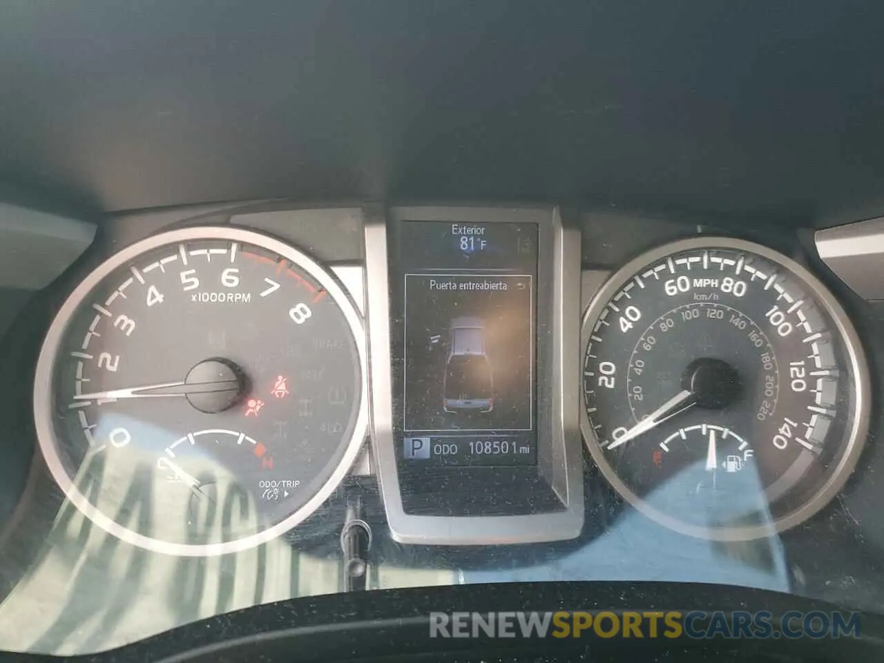 9 fotografías del automóvil dañado 3TMAZ5CN1KM112353 TOYOTA TACOMA 2019