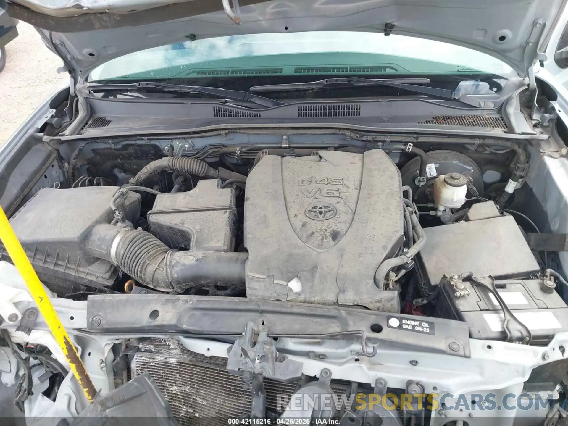 10 fotografías del automóvil dañado 3TMAZ5CN2KM087186 TOYOTA TACOMA 2019