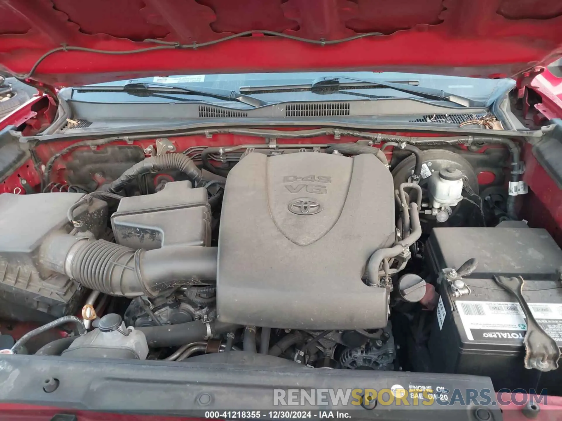 10 fotografías del automóvil dañado 3TMAZ5CN6KM095999 TOYOTA TACOMA 2019