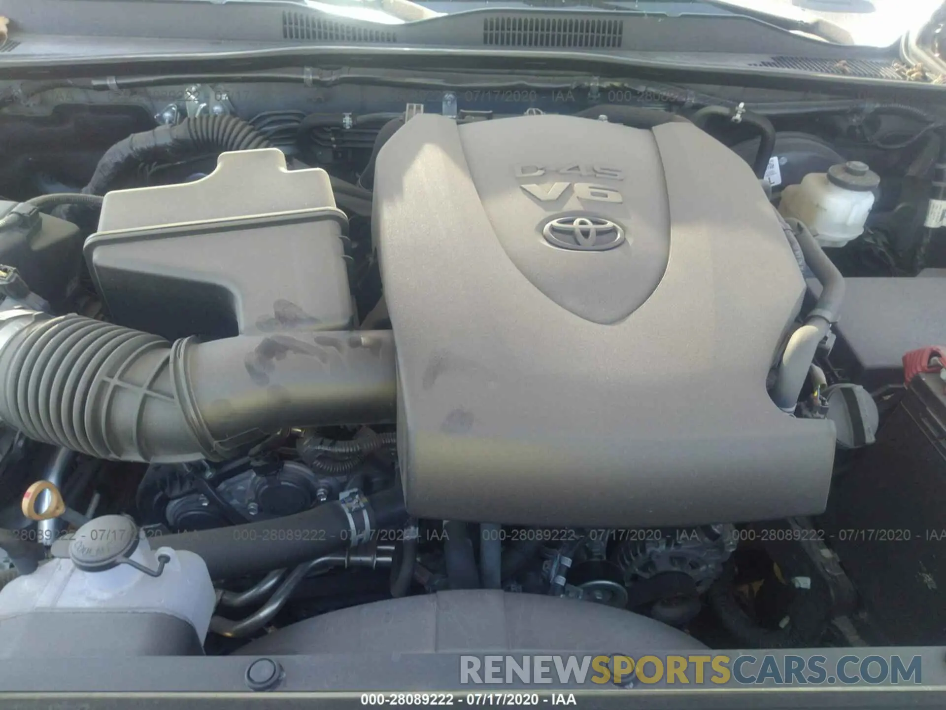 10 fotografías del automóvil dañado 3TMAZ5CN7KM078936 TOYOTA TACOMA 2019