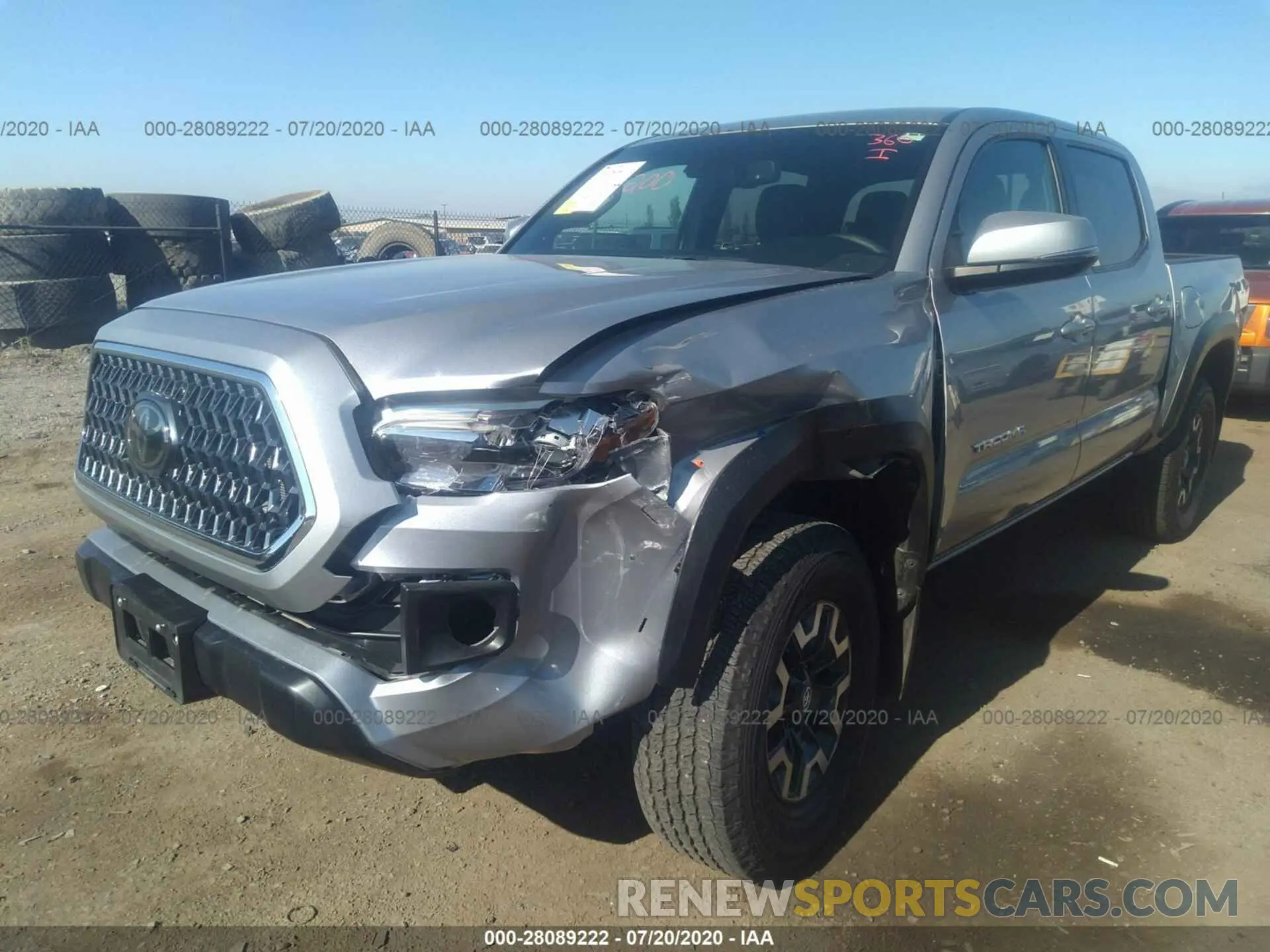 6 fotografías del automóvil dañado 3TMAZ5CN7KM078936 TOYOTA TACOMA 2019