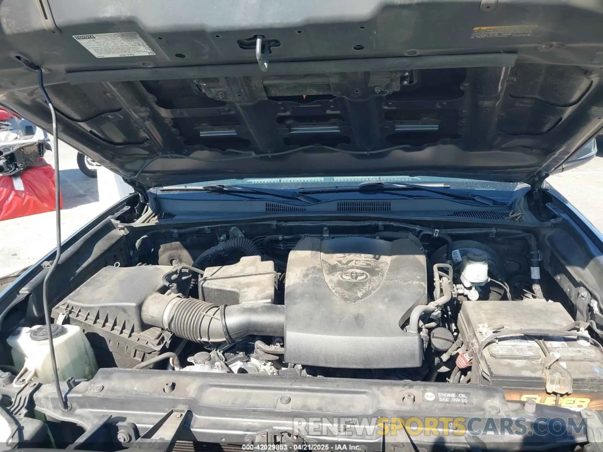 10 fotografías del automóvil dañado 3TMAZ5CN8KM096846 TOYOTA TACOMA 2019