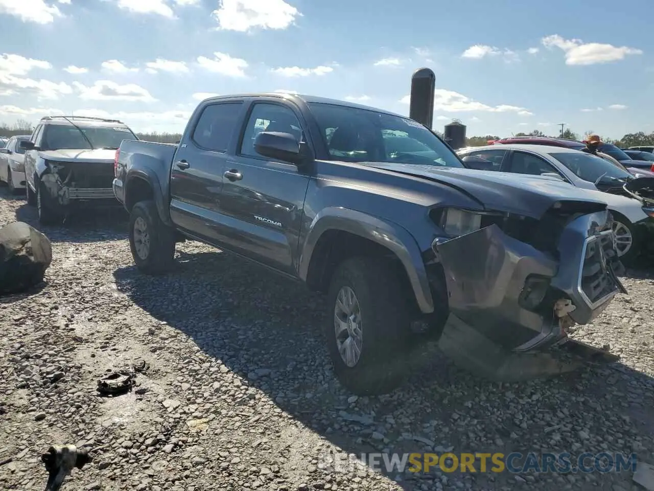4 fotografías del automóvil dañado 3TMAZ5CNXKM108074 TOYOTA TACOMA 2019