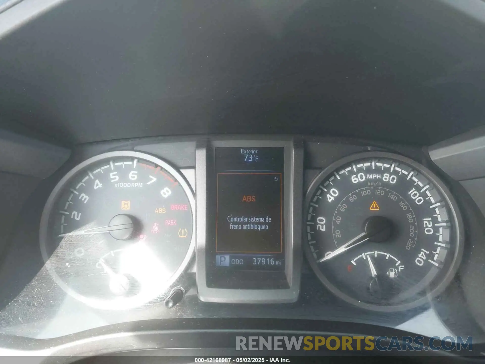 7 fotografías del automóvil dañado 3TMAZ5CNXKM112433 TOYOTA TACOMA 2019
