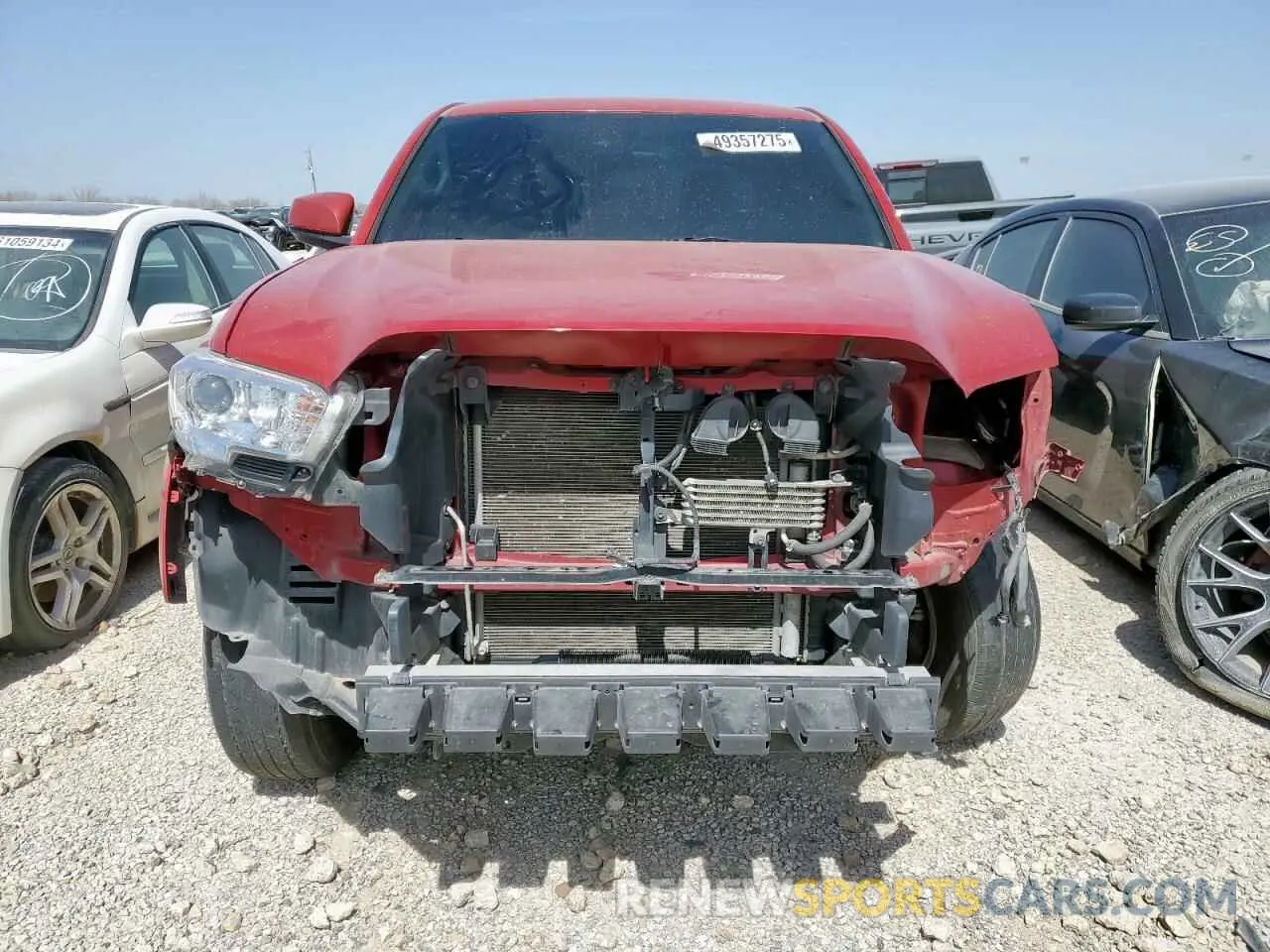 5 fotografías del automóvil dañado 3TMBZ5DN2KM022454 TOYOTA TACOMA 2019