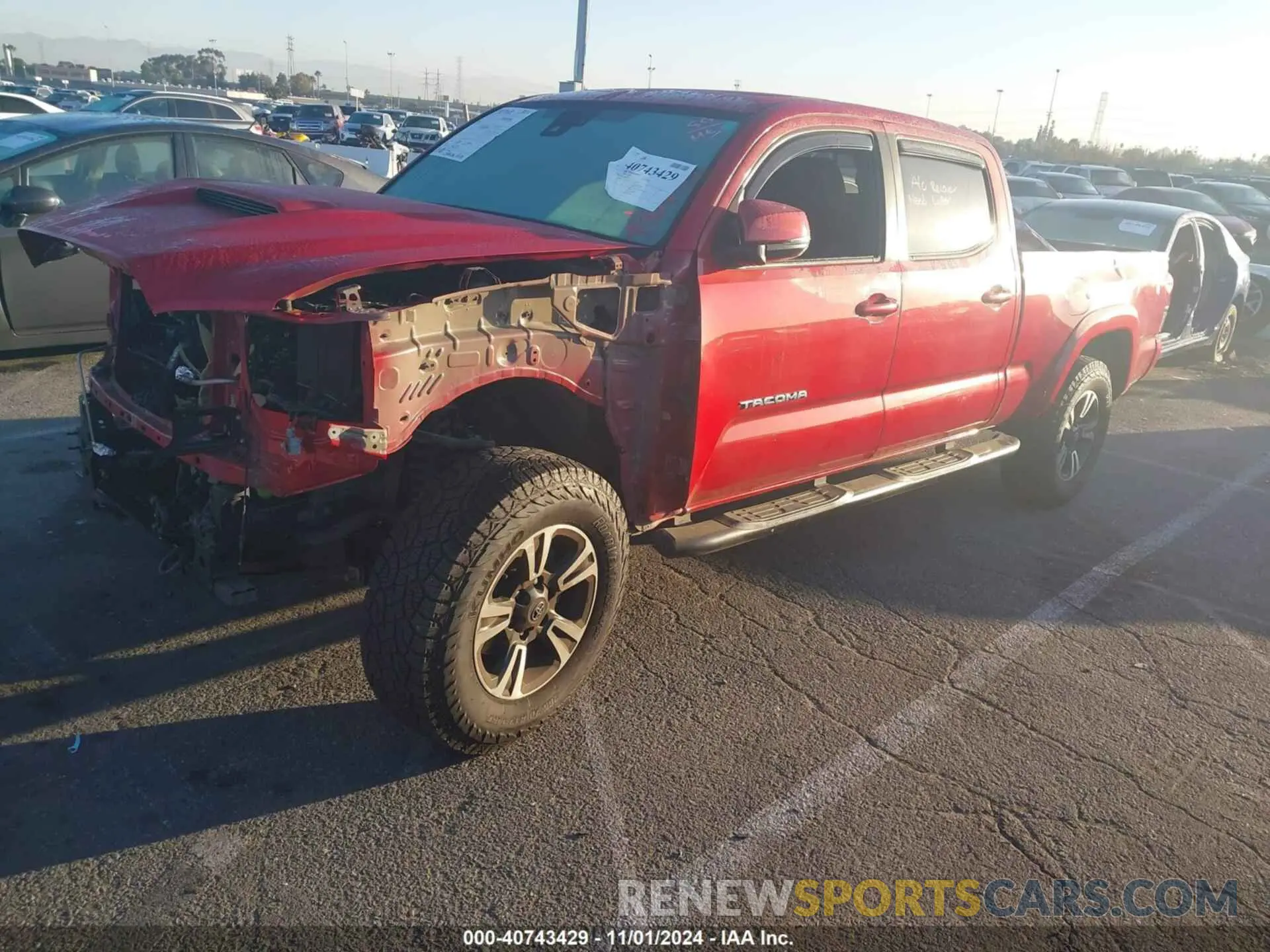 2 fotografías del automóvil dañado 3TMBZ5DN5KM020391 TOYOTA TACOMA 2019