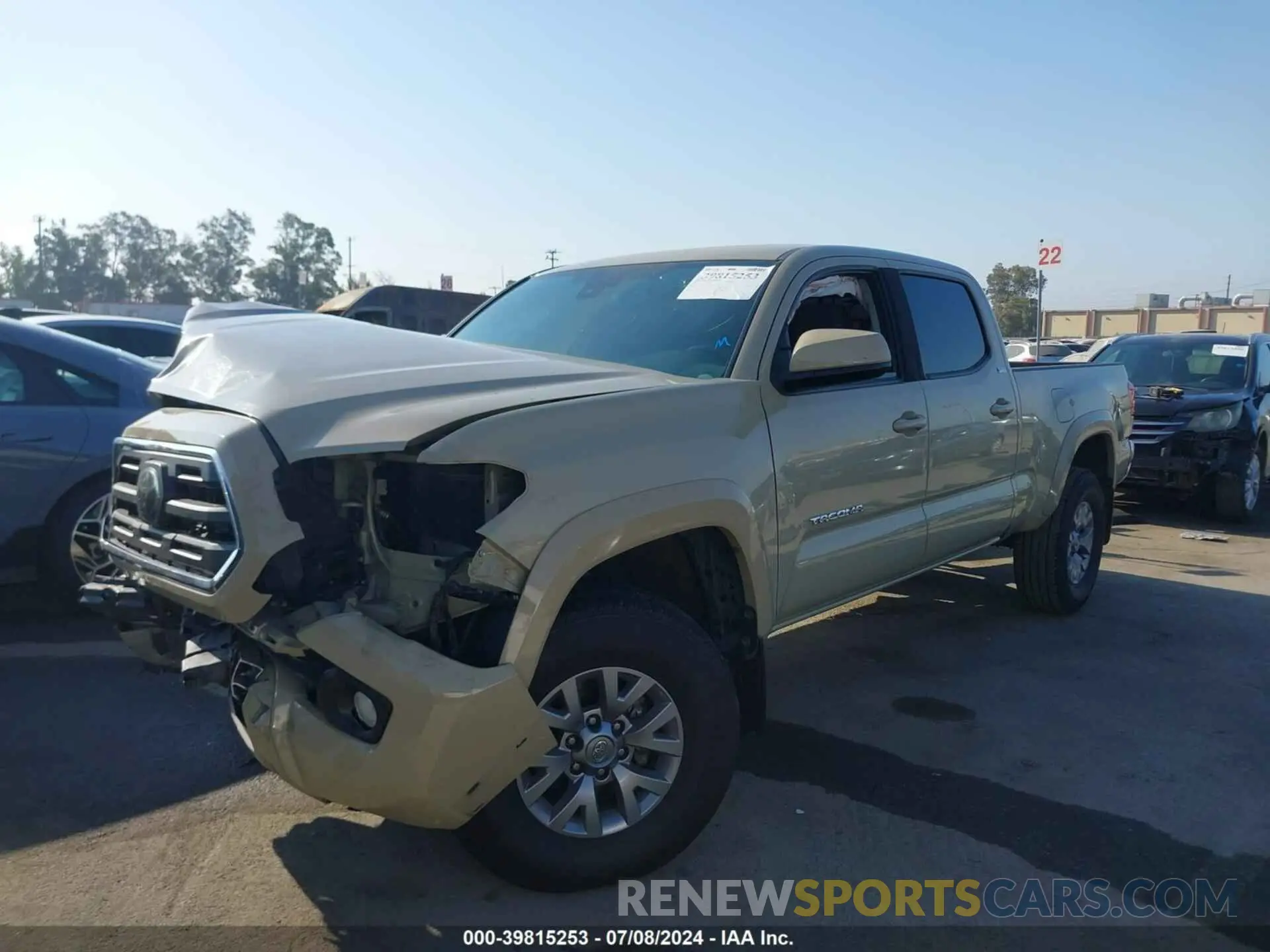 2 fotografías del automóvil dañado 3TMBZ5DN9KM020846 TOYOTA TACOMA 2019