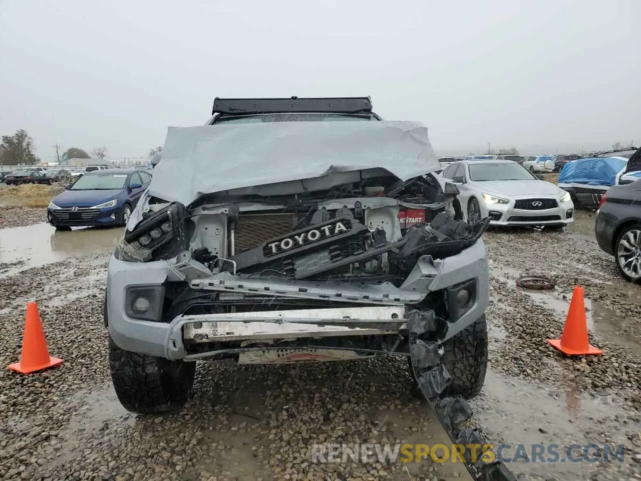 5 fotografías del automóvil dañado 3TMCZ5AN0KM222807 TOYOTA TACOMA 2019