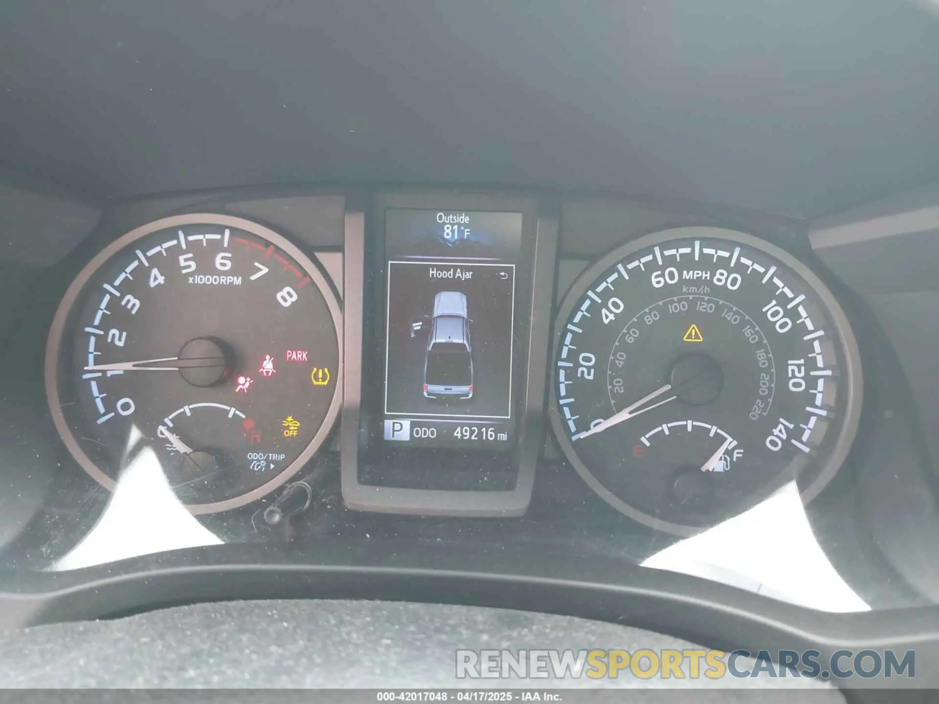 7 fotografías del automóvil dañado 3TMCZ5AN0KM260201 TOYOTA TACOMA 2019