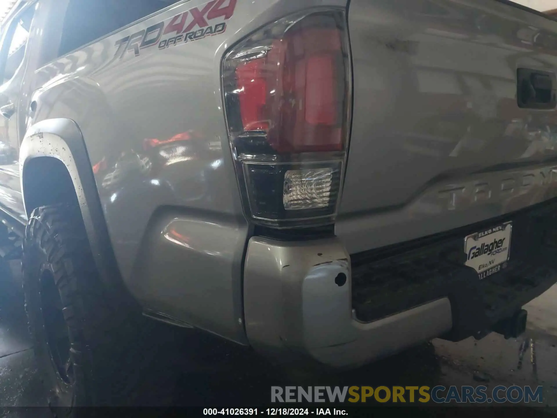 6 fotografías del automóvil dañado 3TMCZ5AN0KM264040 TOYOTA TACOMA 2019