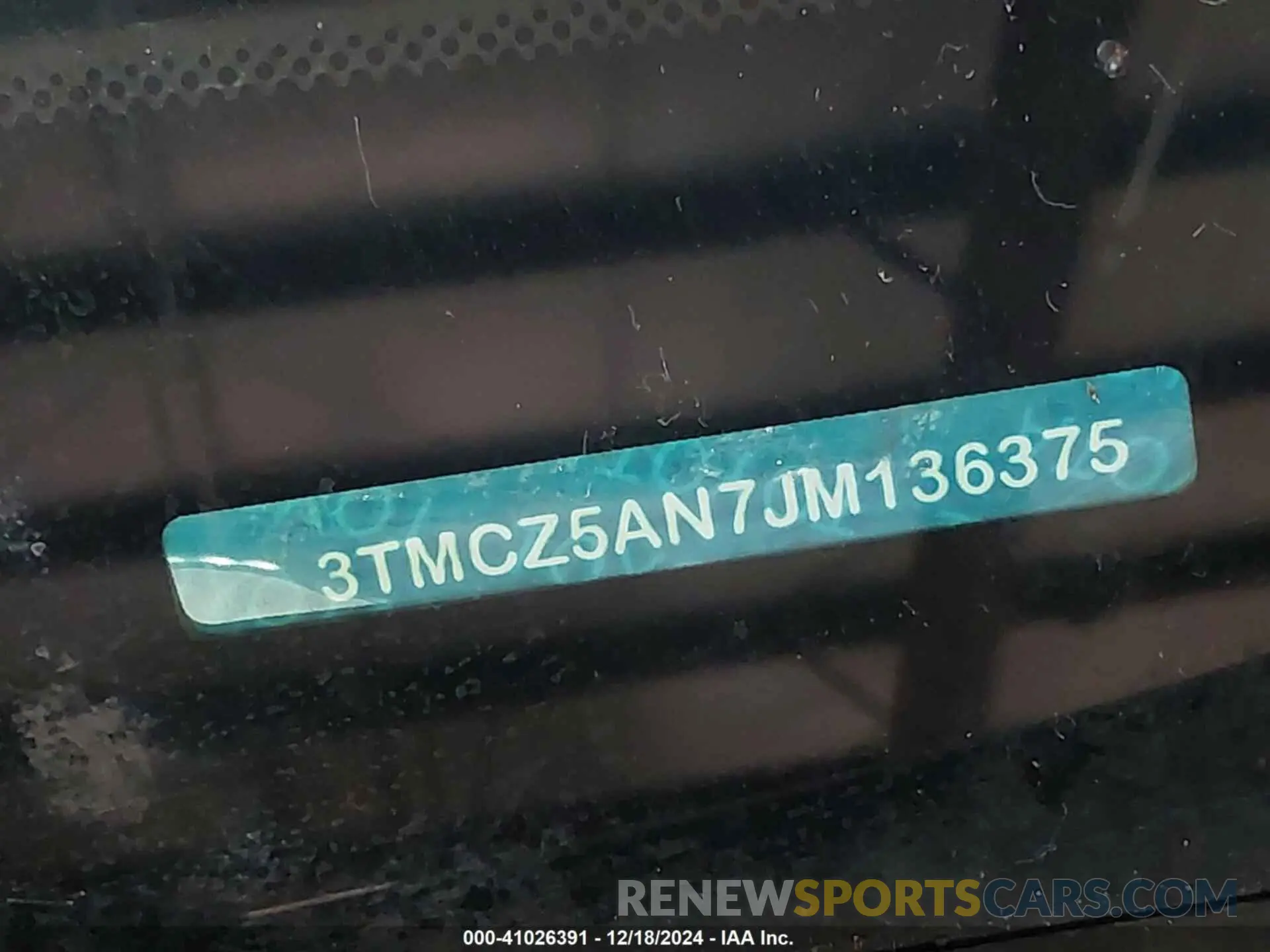9 fotografías del automóvil dañado 3TMCZ5AN0KM264040 TOYOTA TACOMA 2019