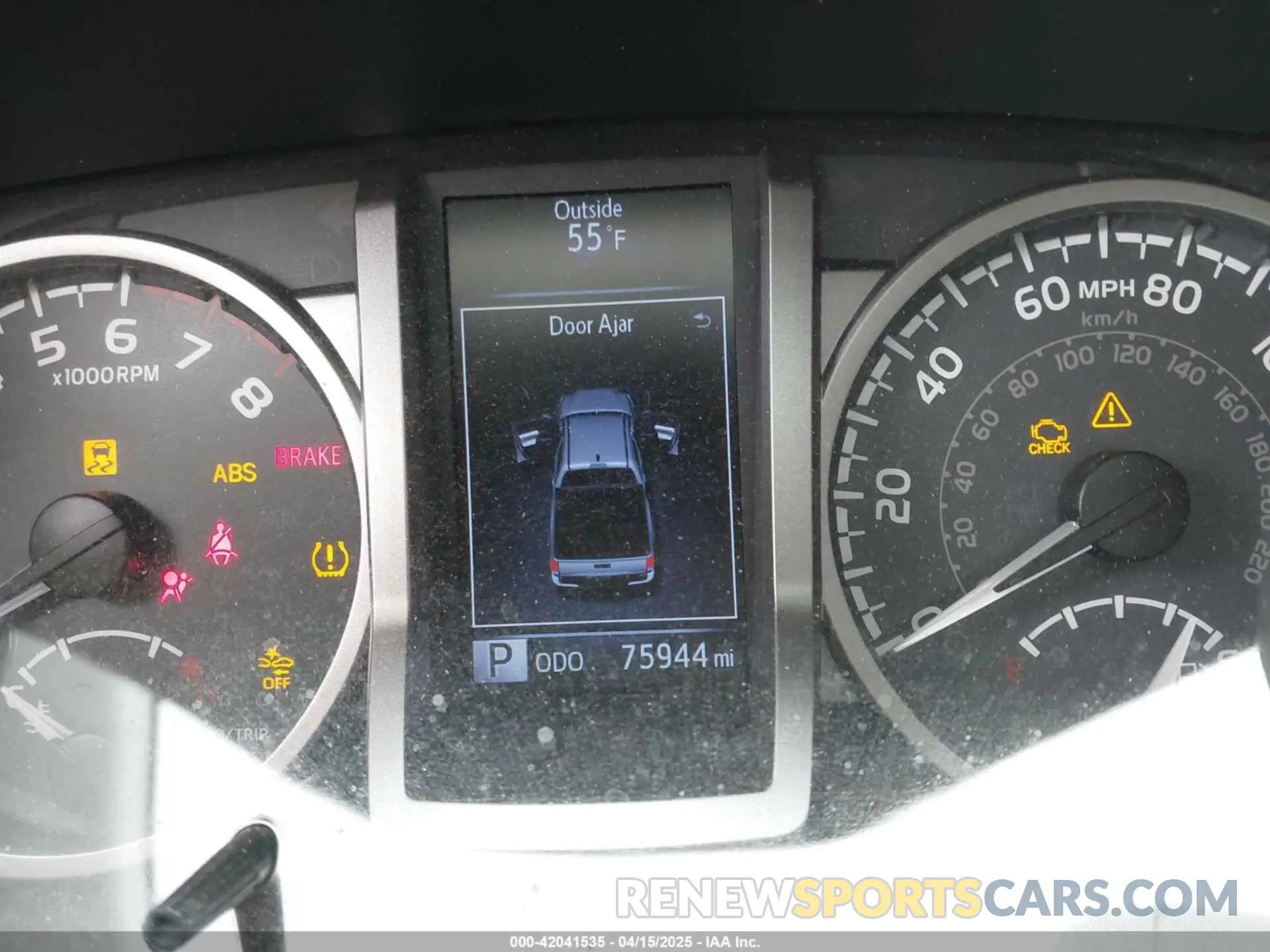 7 fotografías del automóvil dañado 3TMCZ5AN0KM280271 TOYOTA TACOMA 2019