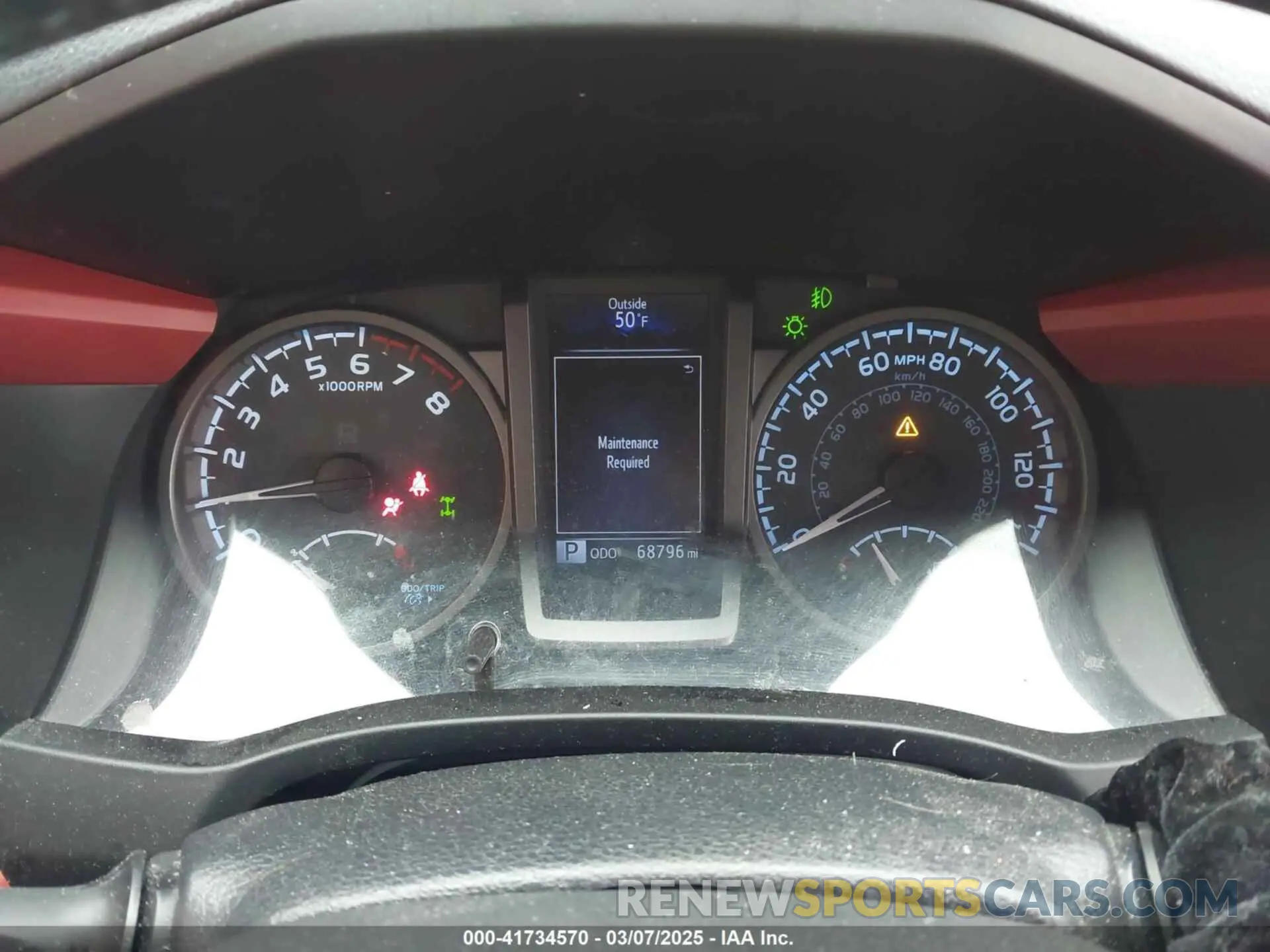 7 fotografías del automóvil dañado 3TMCZ5AN1KM247618 TOYOTA TACOMA 2019