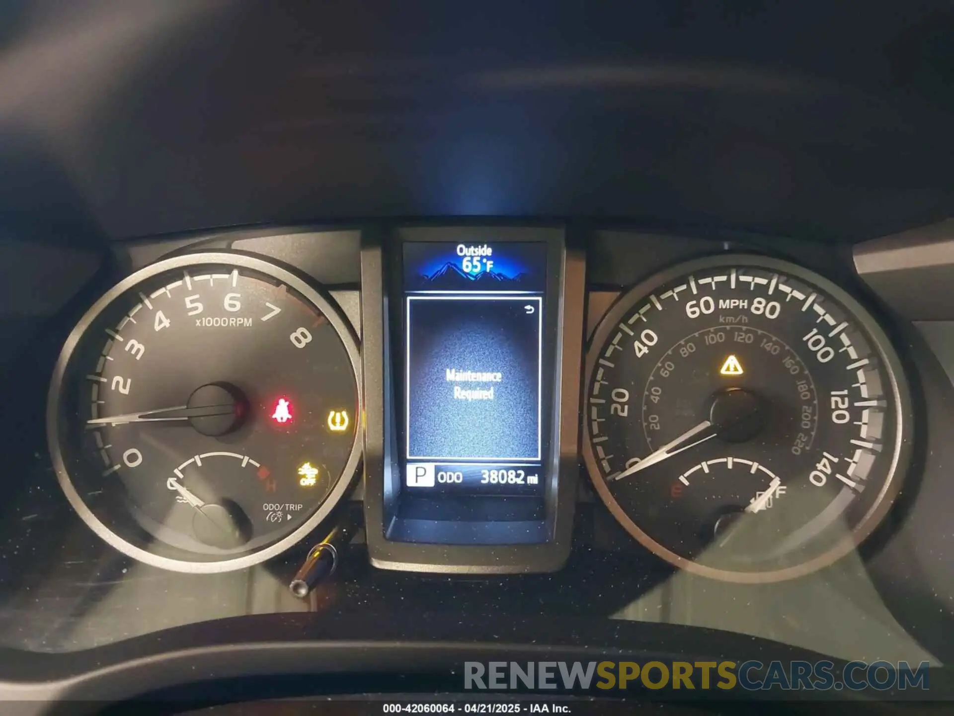 7 fotografías del automóvil dañado 3TMCZ5AN1KM256173 TOYOTA TACOMA 2019