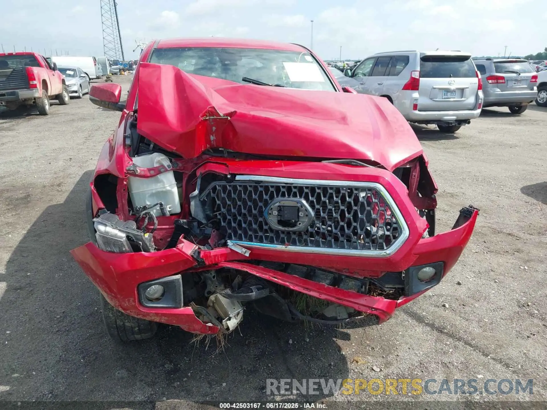 6 fotografías del automóvil dañado 3TMCZ5AN1KM260014 TOYOTA TACOMA 2019