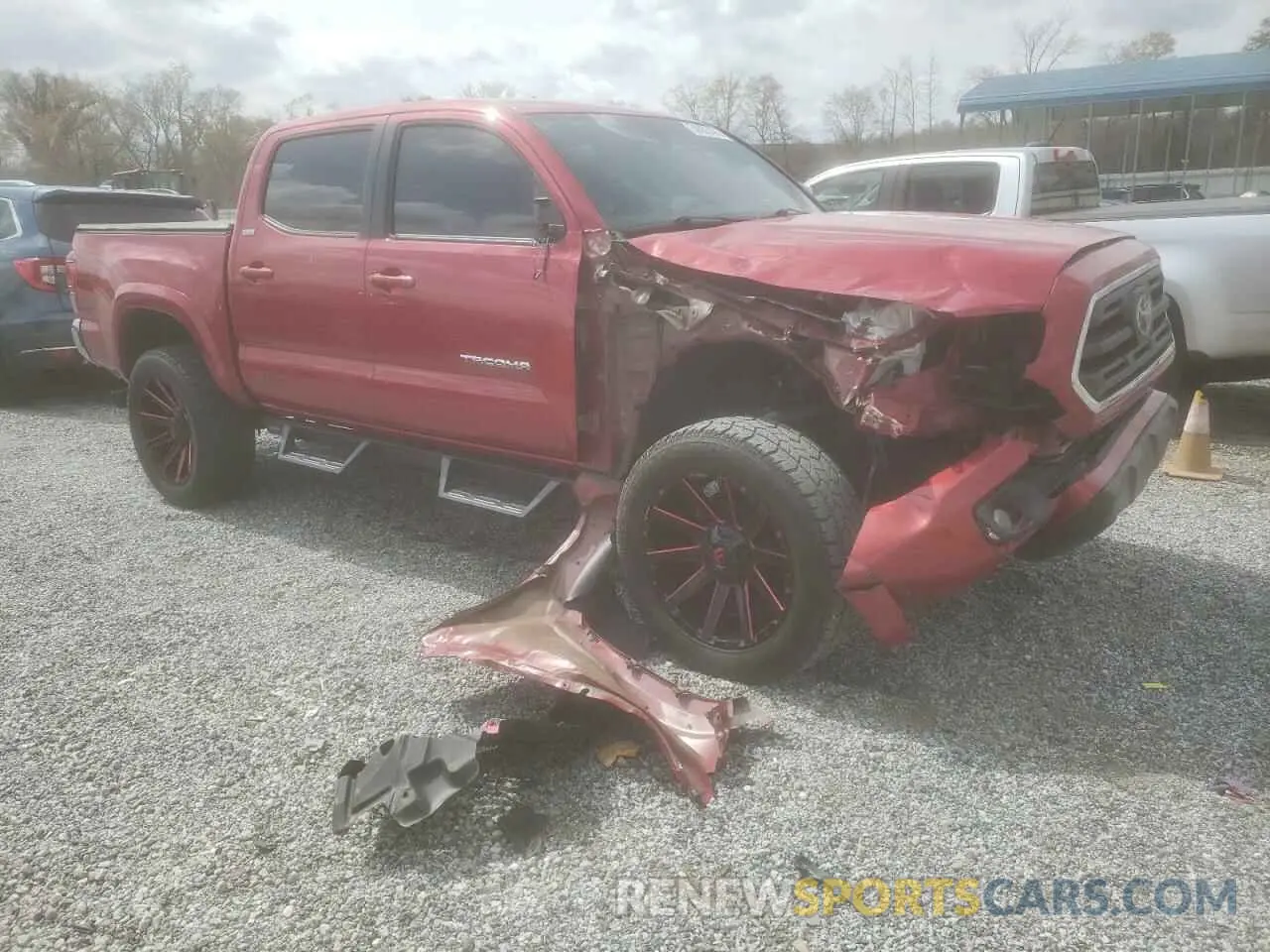4 fotografías del automóvil dañado 3TMCZ5AN2KM217172 TOYOTA TACOMA 2019