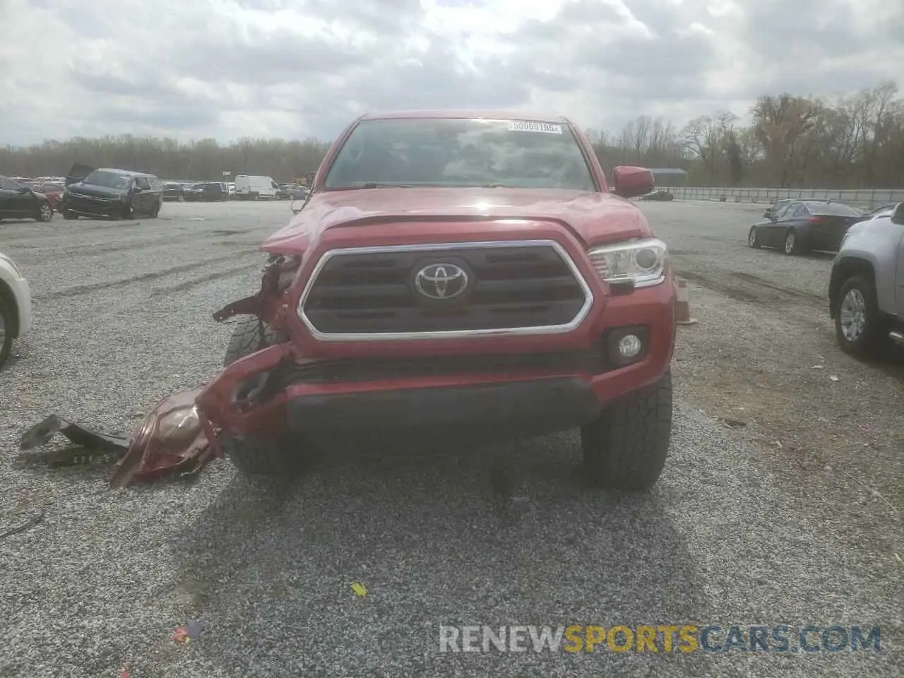 5 fotografías del automóvil dañado 3TMCZ5AN2KM217172 TOYOTA TACOMA 2019