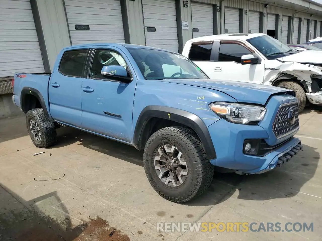 4 fotografías del automóvil dañado 3TMCZ5AN2KM225823 TOYOTA TACOMA 2019