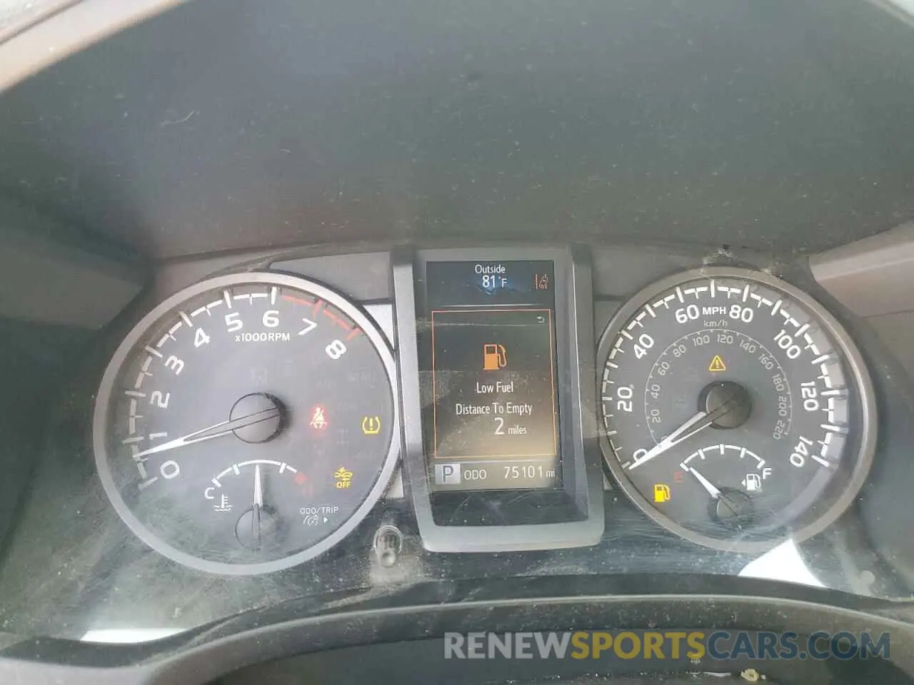 9 fotografías del automóvil dañado 3TMCZ5AN2KM264721 TOYOTA TACOMA 2019