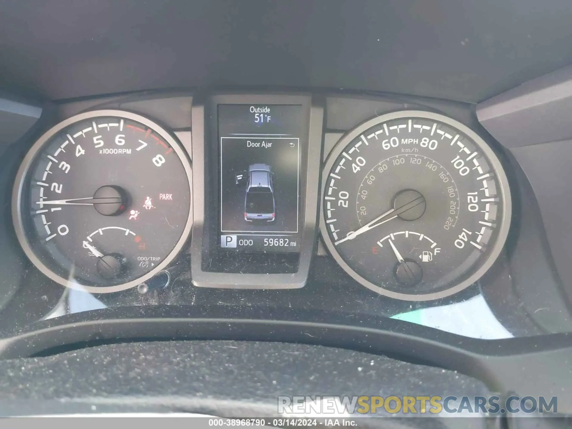 7 fotografías del automóvil dañado 3TMCZ5AN2KM267490 TOYOTA TACOMA 2019