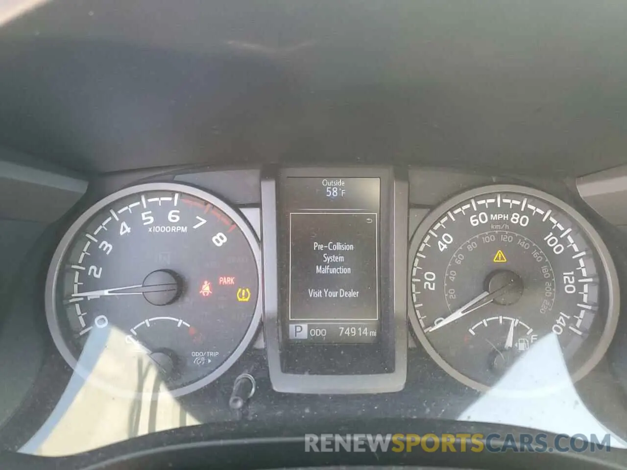 9 fotografías del automóvil dañado 3TMCZ5AN2KM283656 TOYOTA TACOMA 2019