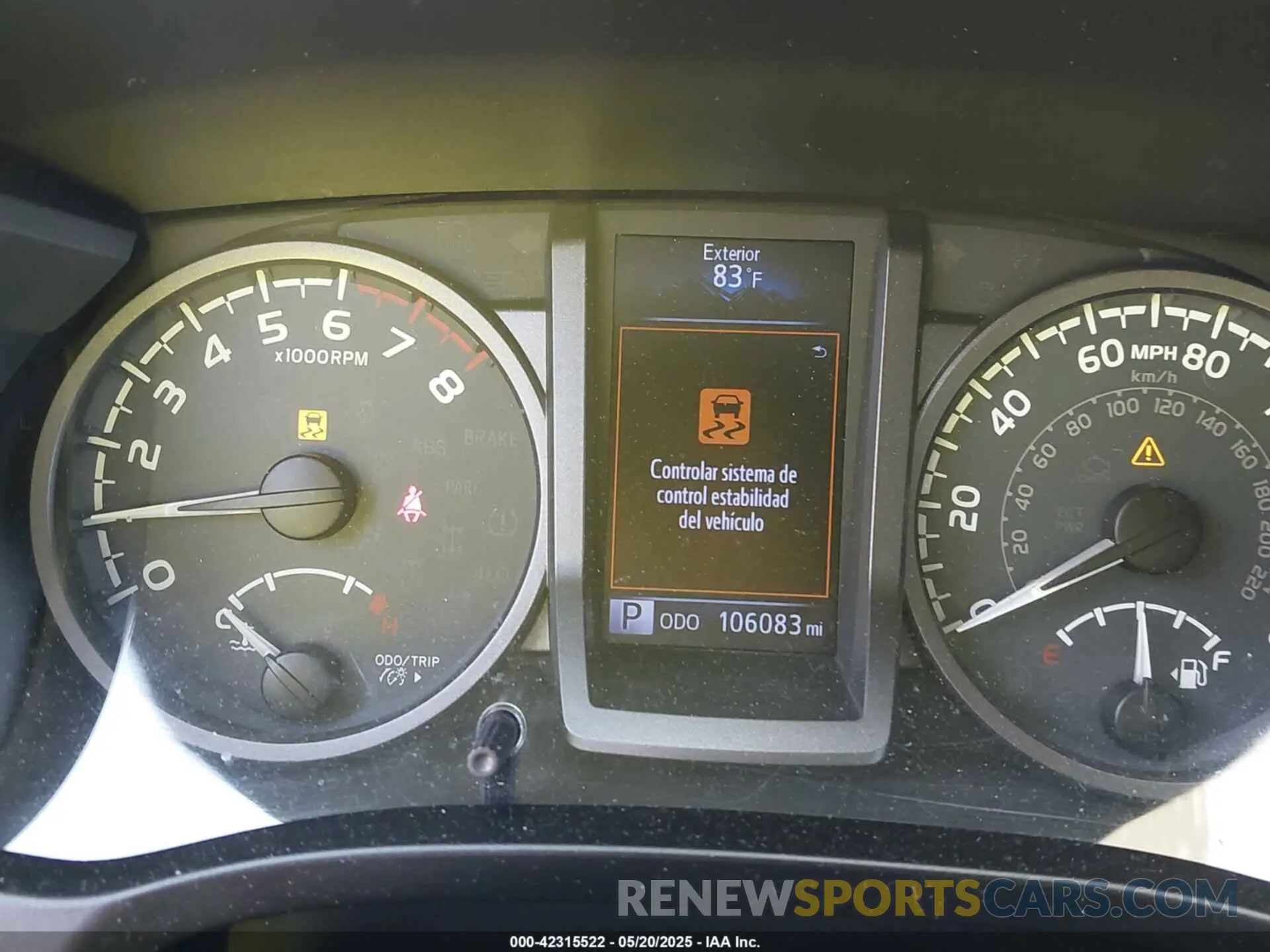 7 fotografías del automóvil dañado 3TMCZ5AN6KM253480 TOYOTA TACOMA 2019