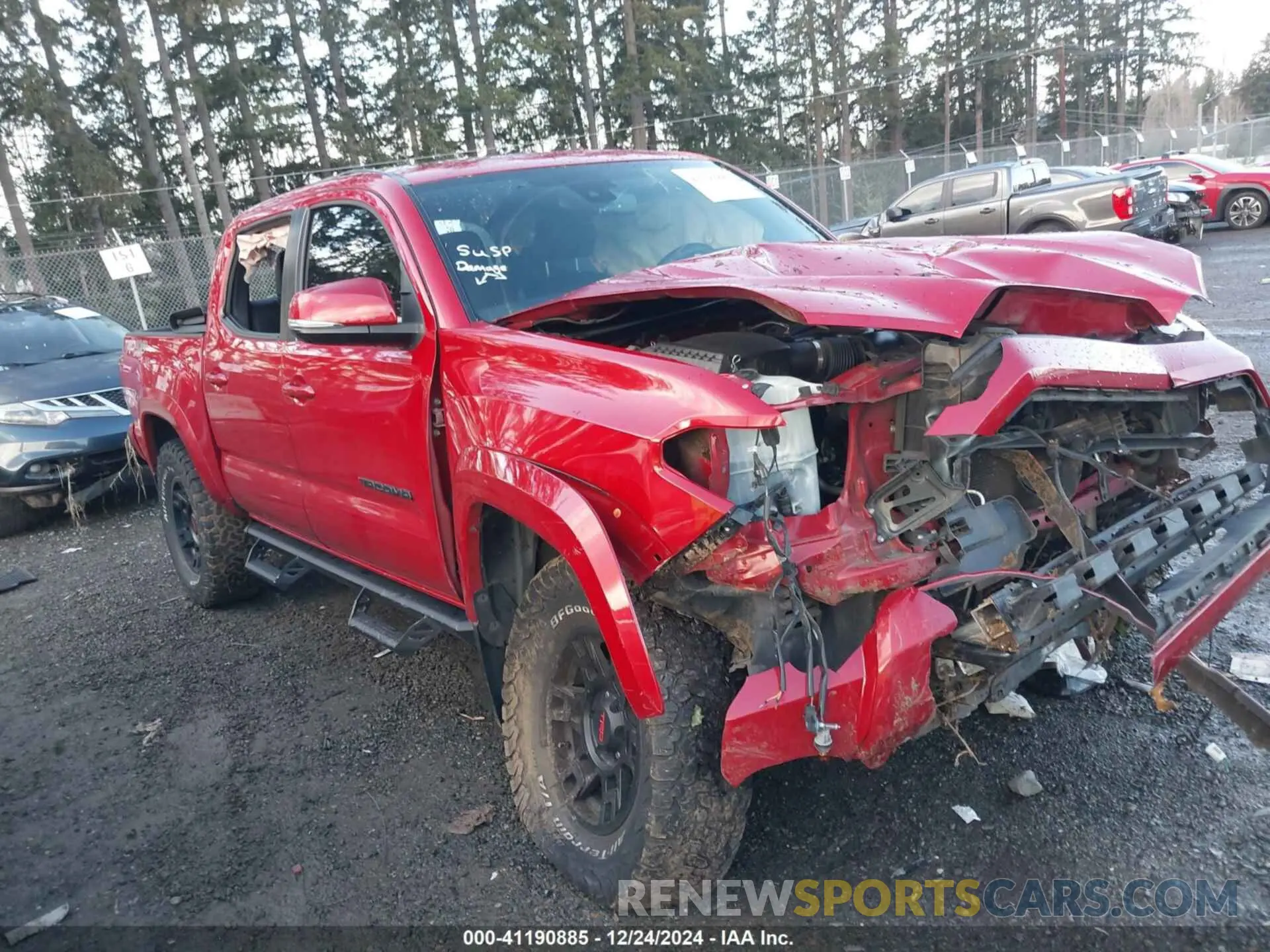 1 fotografías del automóvil dañado 3TMCZ5AN6KM256671 TOYOTA TACOMA 2019