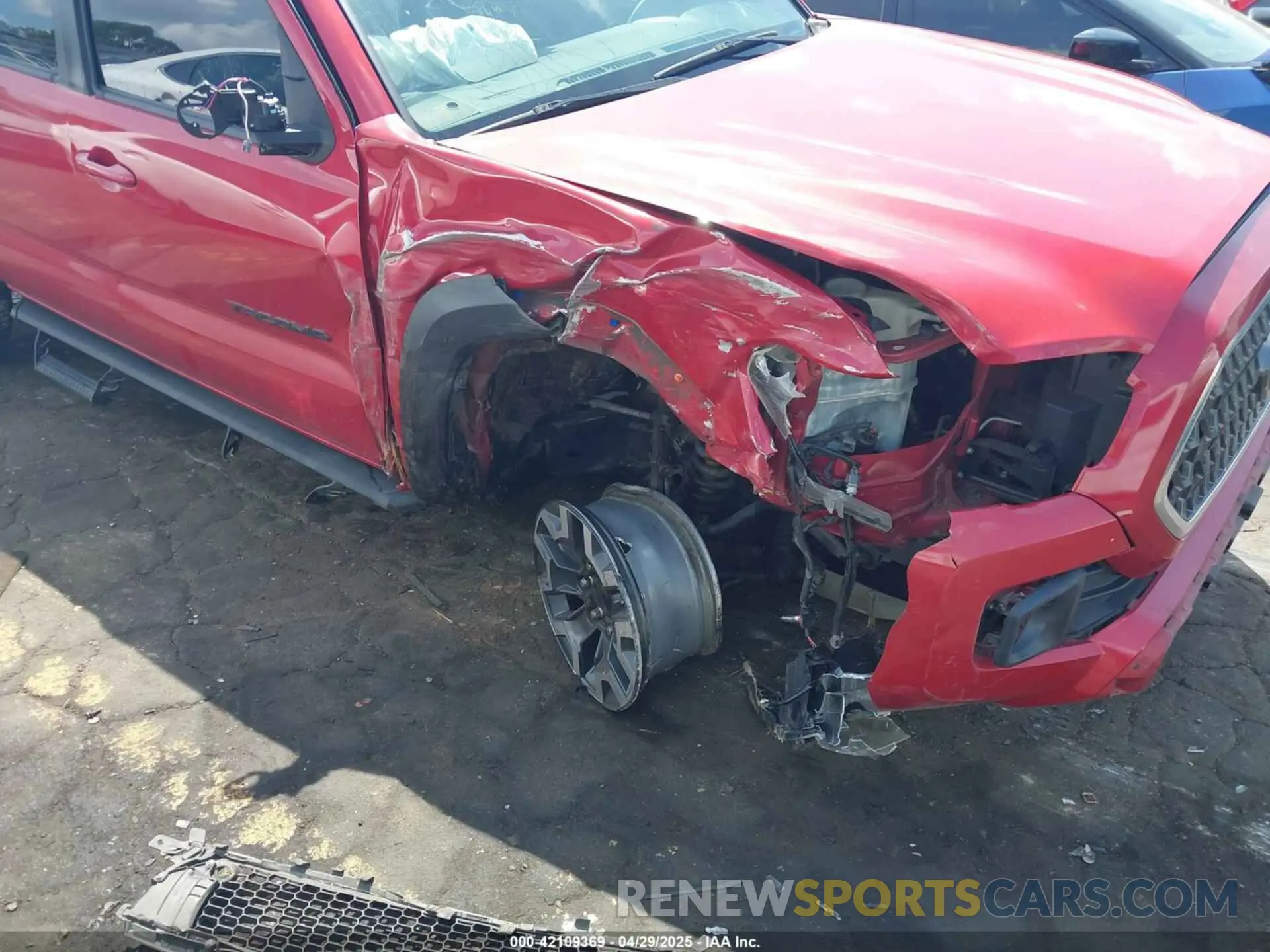 6 fotografías del automóvil dañado 3TMCZ5AN8KM198613 TOYOTA TACOMA 2019