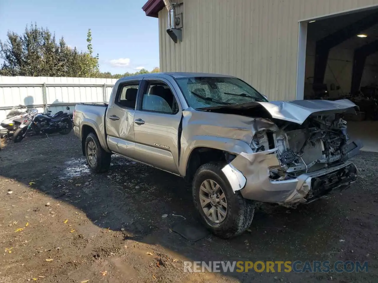 4 fotografías del automóvil dañado 3TMCZ5AN8KM245526 TOYOTA TACOMA 2019