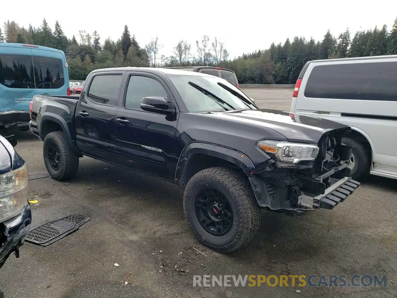 4 fotografías del automóvil dañado 3TMCZ5AN9KM262092 TOYOTA TACOMA 2019