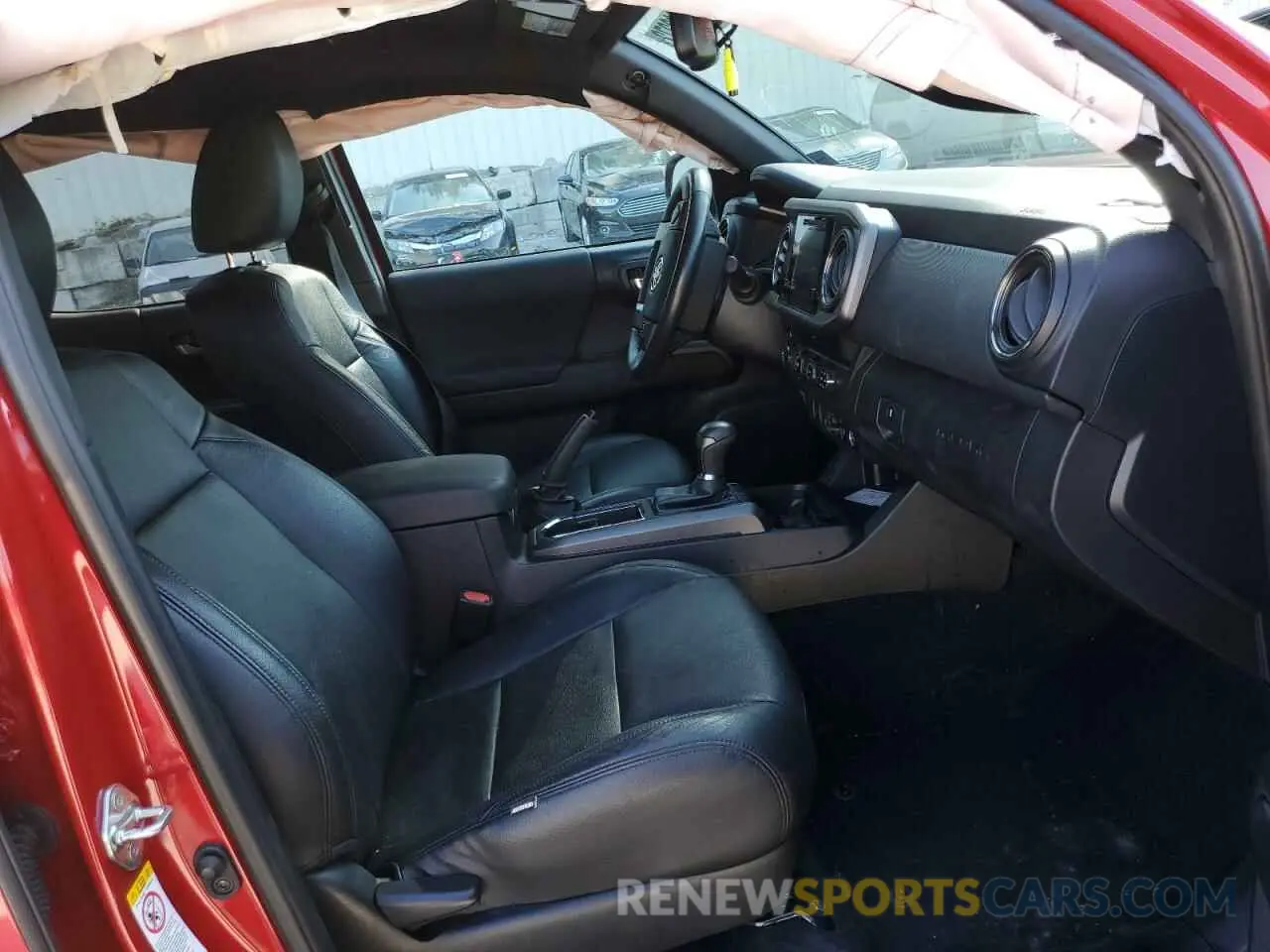 5 fotografías del automóvil dañado 3TMCZ5ANXKM251800 TOYOTA TACOMA 2019