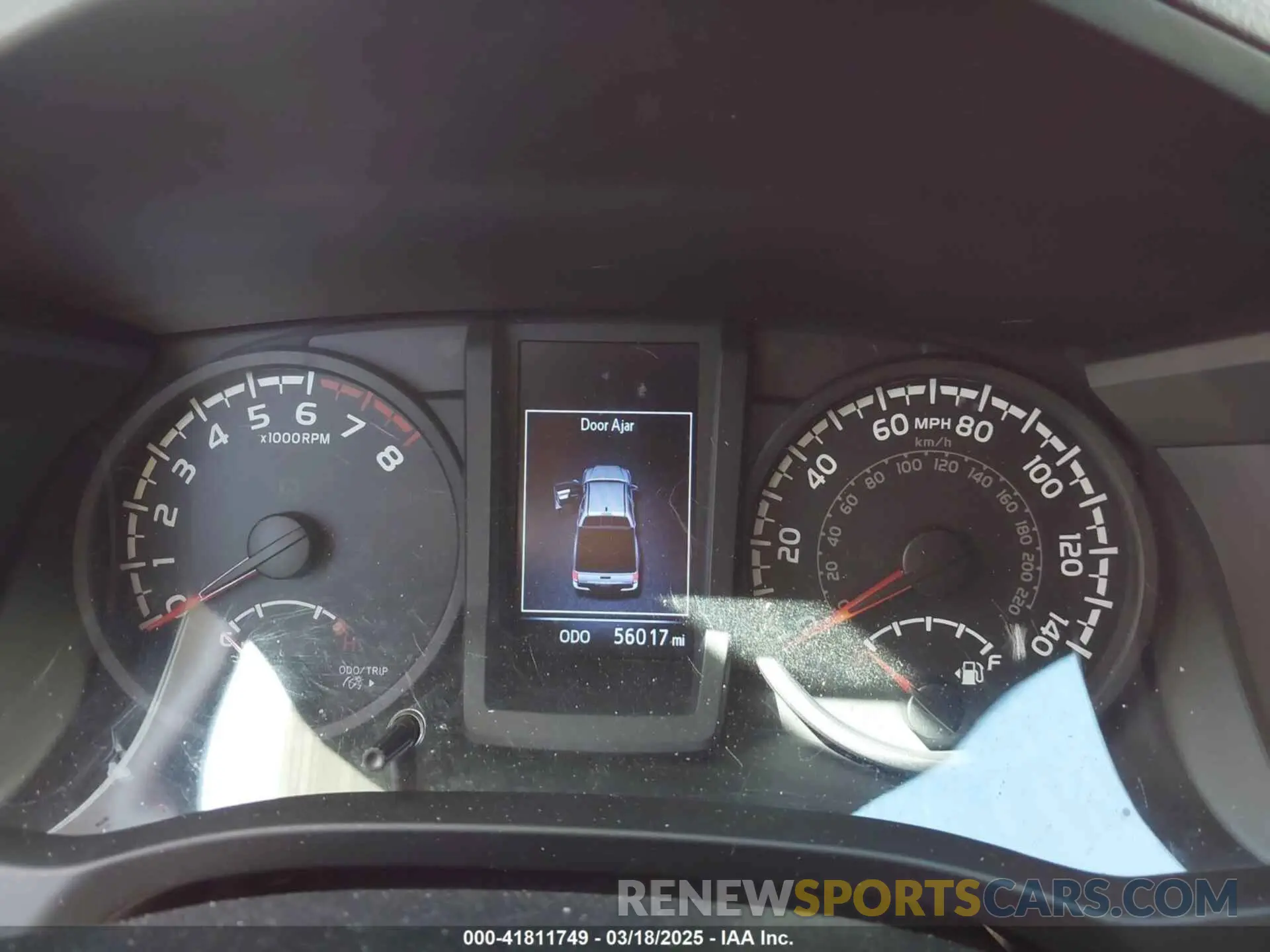 7 fotografías del automóvil dañado 3TMCZ5ANXKM279726 TOYOTA TACOMA 2019